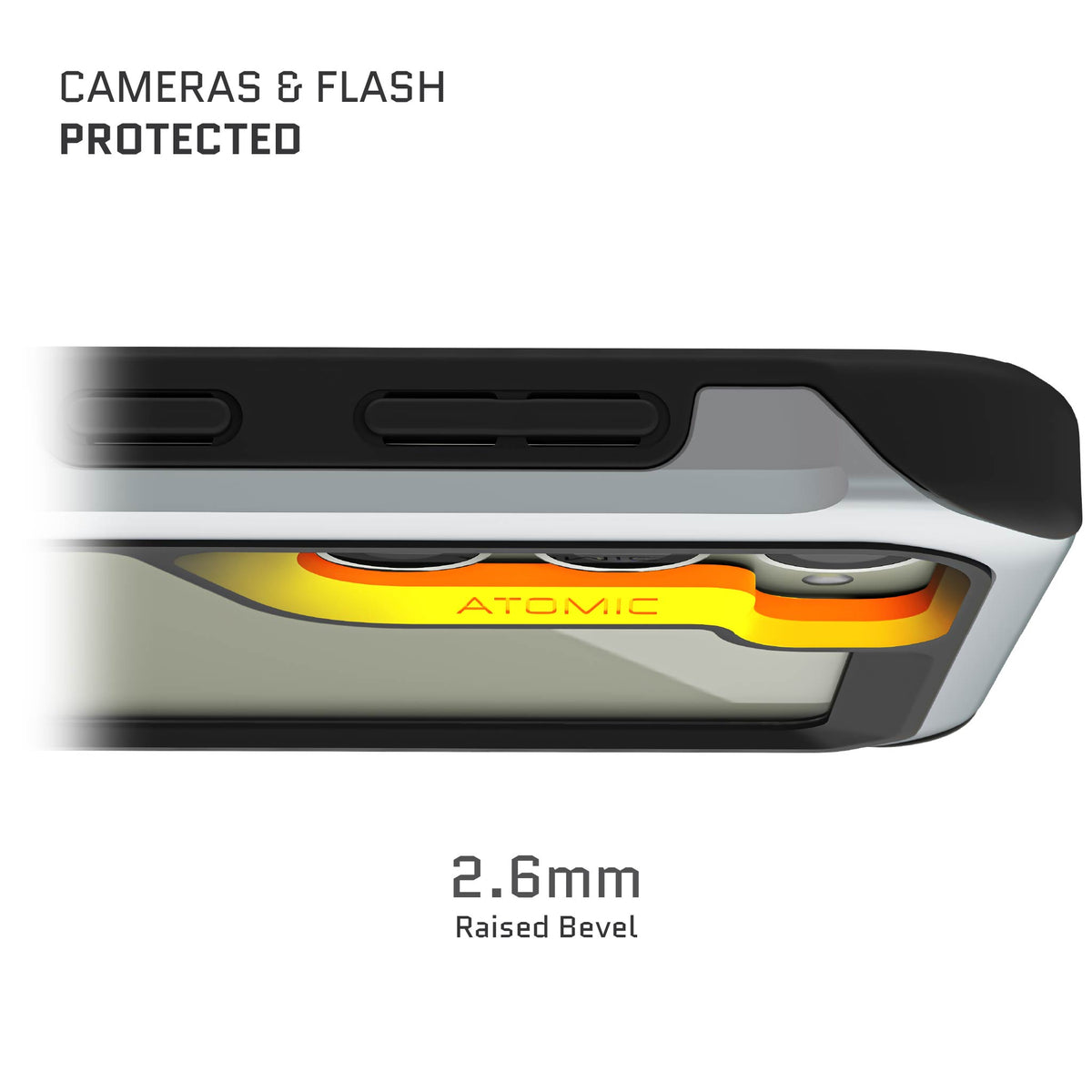 Galaxy S23+ Case Silver Metal Bumper