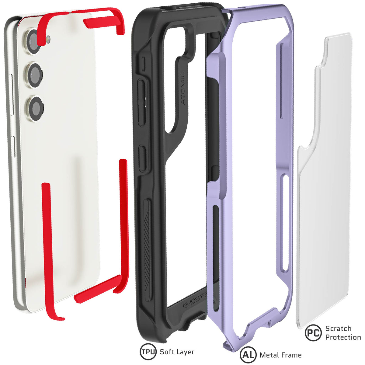 Samsung Galaxy S23 Protective Case Purple