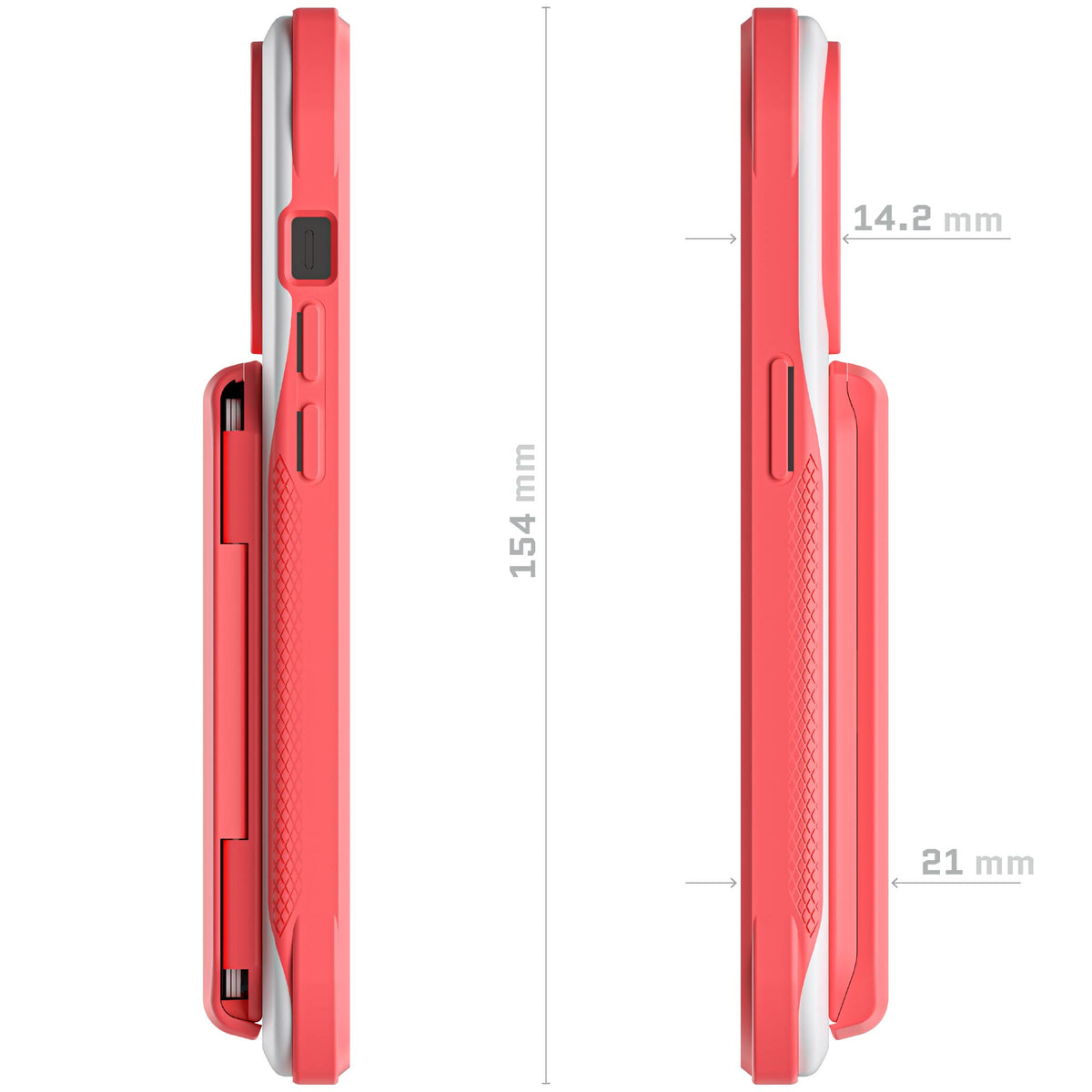 MagSafe iPhone 14 Pro Wallet Case Pink CardHolder