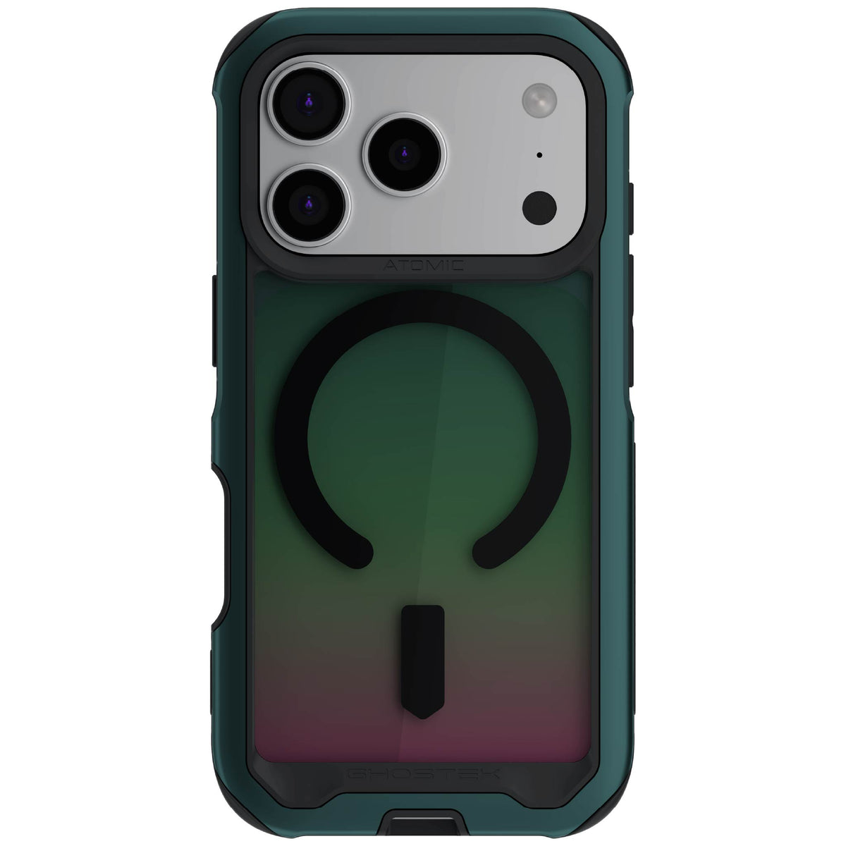 iPhone 18 Pro Case Green MagSafe Aluminum Metal Bumper Clear Protective Phone Cover