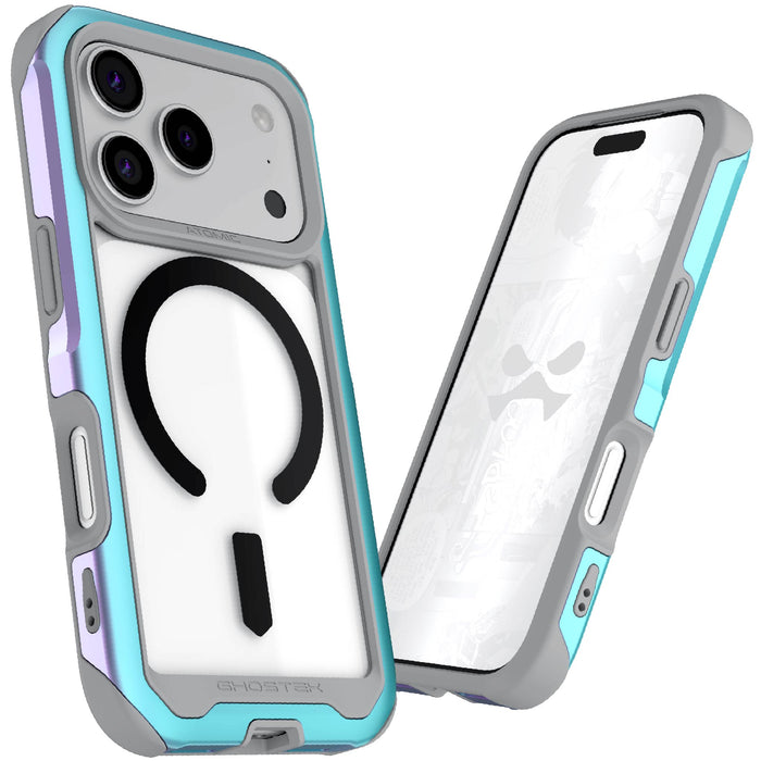 Apple iPhone 17 Pro Case Prismatic MagSafe Aluminum Metal Bumper Clear Protective Phone Cover