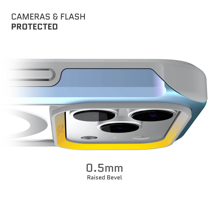 iPhone 17 Pro Case Prismatic MagSafe Aluminum Metal Bumper Clear Protective Phone Cover