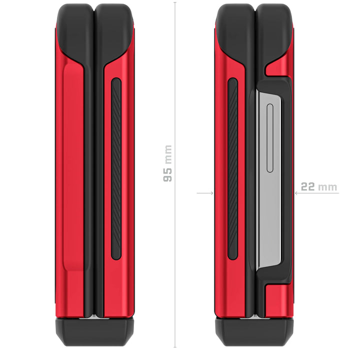 Samsung Flip 6 Case Red with Stand