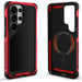 Galaxy S26 Ultra Case Clear Metal MagSafe Red Aramid Carbon Fiber