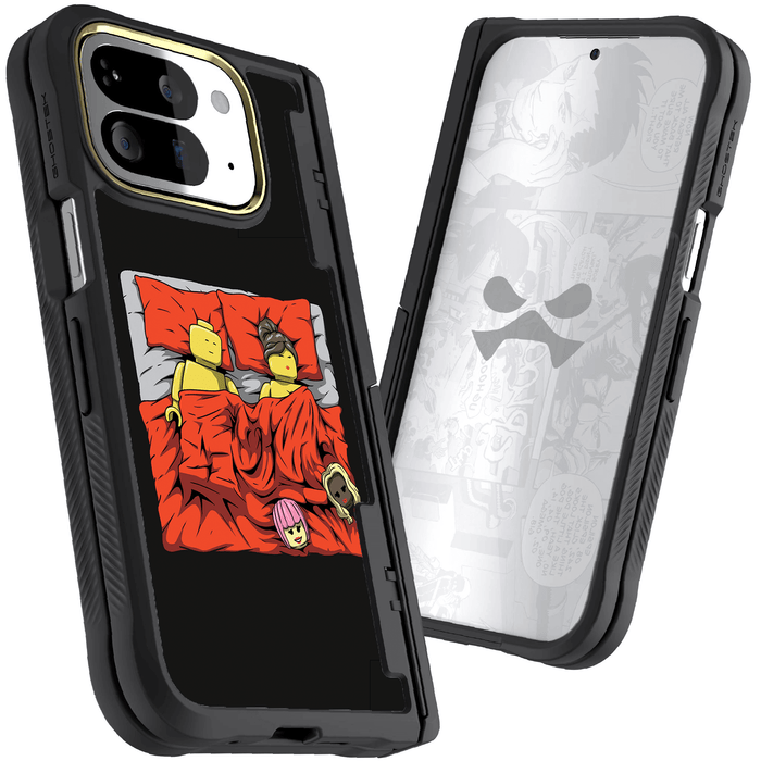 Google Pixel 10 Pro Fold Sleeping Together Brick Edition by RX Strip Artist Artwork Protective Phone Case Limited Edition Collab Cover