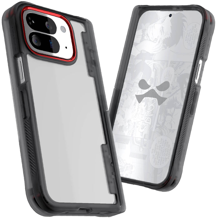 Google Pixel 10 Pro Fold Clear Case Smoke Protective Phone Cover Kickstand Hinge Protection Shockproof