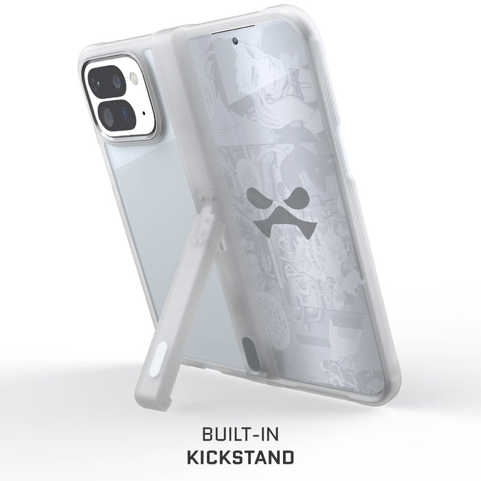 Google Pixel 10 Pro Fold Case Clear Matte Protective Phone Cover Kickstand Hinge Protection