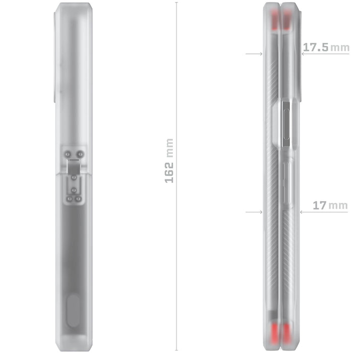 Google Pixel 10 Pro Fold Case Clear Protective Phone Cover Kickstand Hinge Protection Shockproof