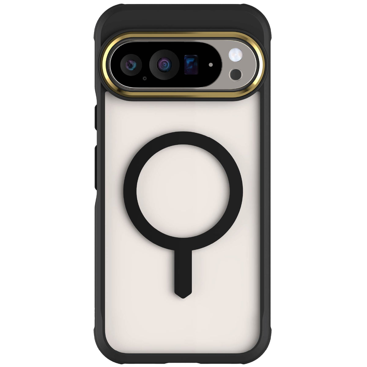 Pixel 10 Pro XL Case Black MagSafe Clear Cover