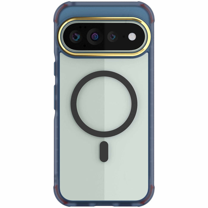 Google Pixel 11 Pro XL Case Clear Blue MagSafe Magnetic Ring Protective Phone Cover