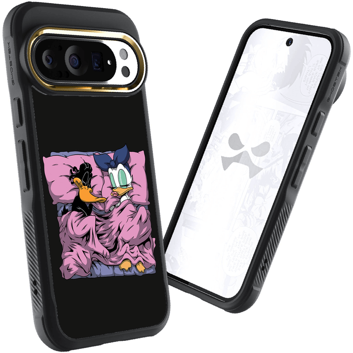 Pixel 9 Pro XL Sleeping Together Plastic Edition by RX Strip Artist Artwork Protective Phone Case Limited Edition Collab Cover