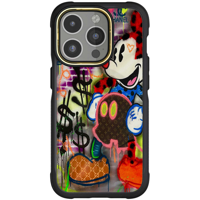 iPhone 15 Pro Mickey Mouse Plush Fashion Case