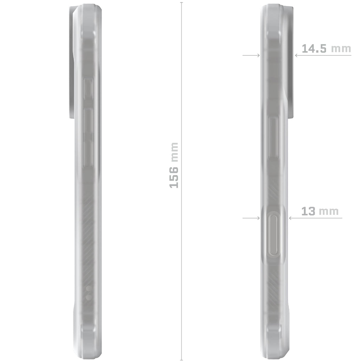 iPhone 17 Case Clear Matte MagSafe Phone Cover Magnetic