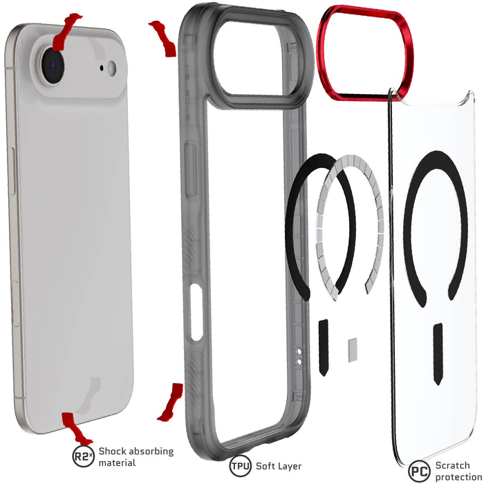 iPhone Air Case Smoke MagSafe Protective Phone Cover Magnetic