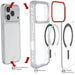 iPhone 17 Pro  Case Clear MagSafe Protective Phone Cover Magnetic