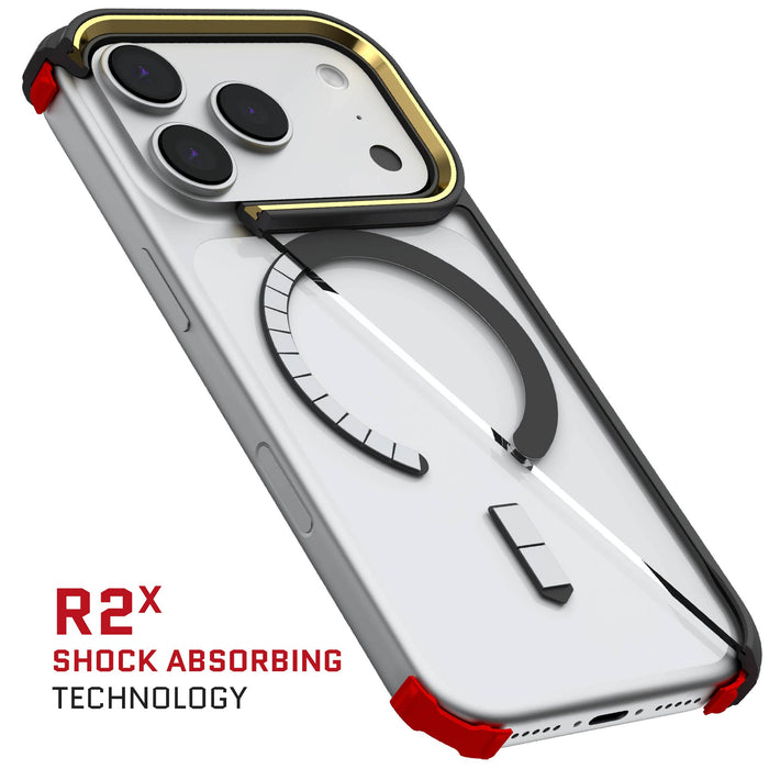 iPhone 17 Pro Case Black Clear MagSafe Protective Phone Cover Shockproof Magnetic