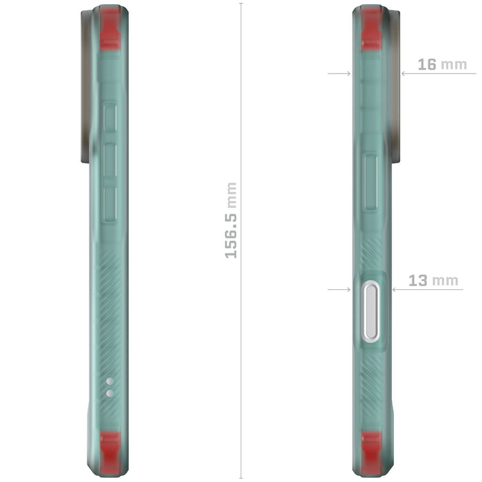 iPhone 17 Pro Case Teal Clear MagSafe Phone Cover