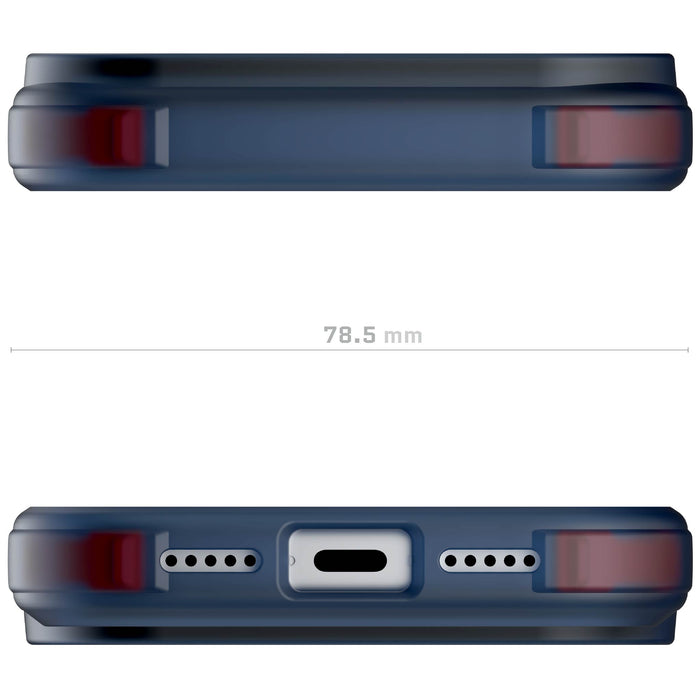 iPhone 17 Pro Case Blue Clear MagSafe