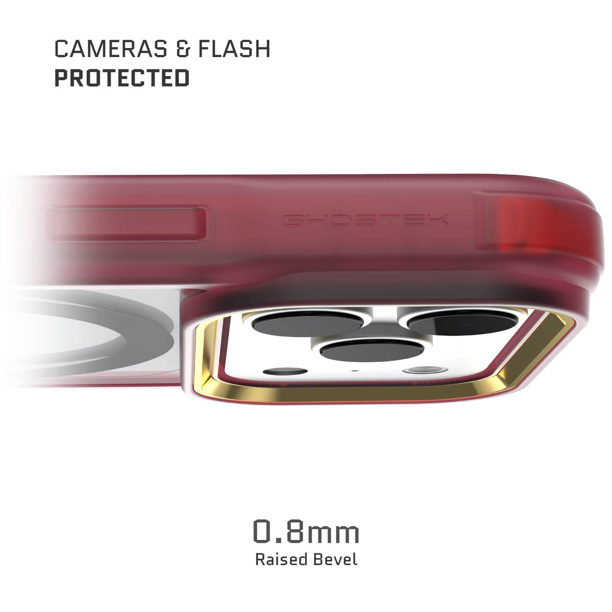 iPhone 17 Pro Max Case Red Clear MagSafe Protective Phone Cover Shockproof Magnetic Mag Safe