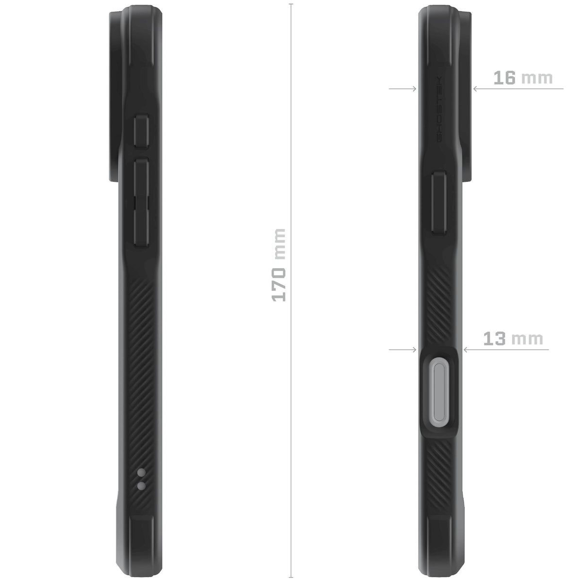 iPhone 17 Pro Max Case Black Clear MagSafe Phone Cover