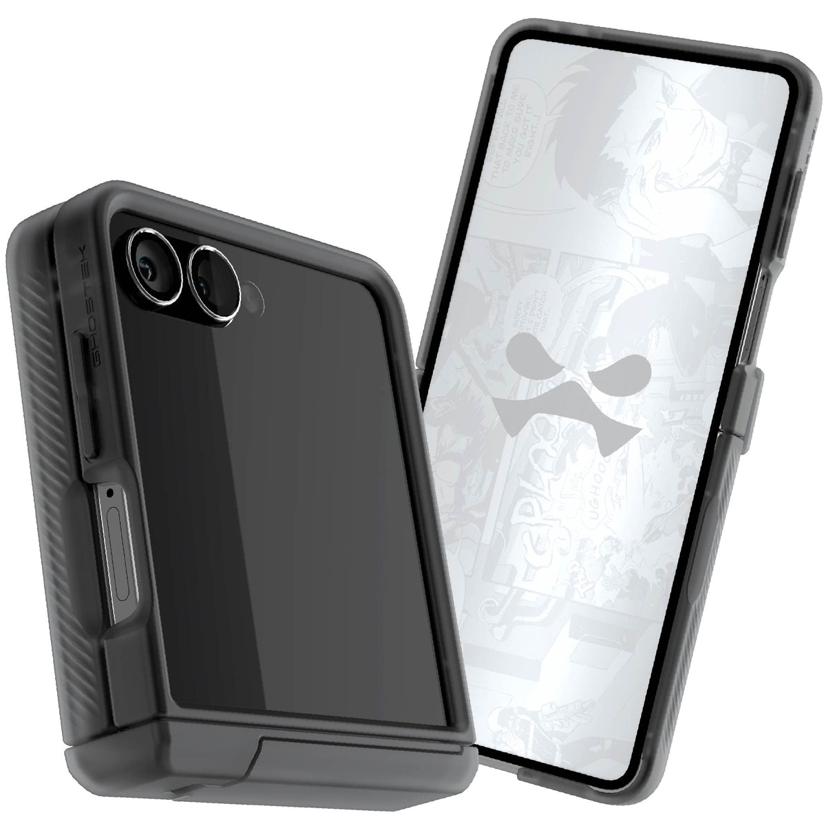 Samsung Galaxy Z Flip 7 Case Smoke Matte Protective Phone Cover Magnetic MagSafe Kickstand