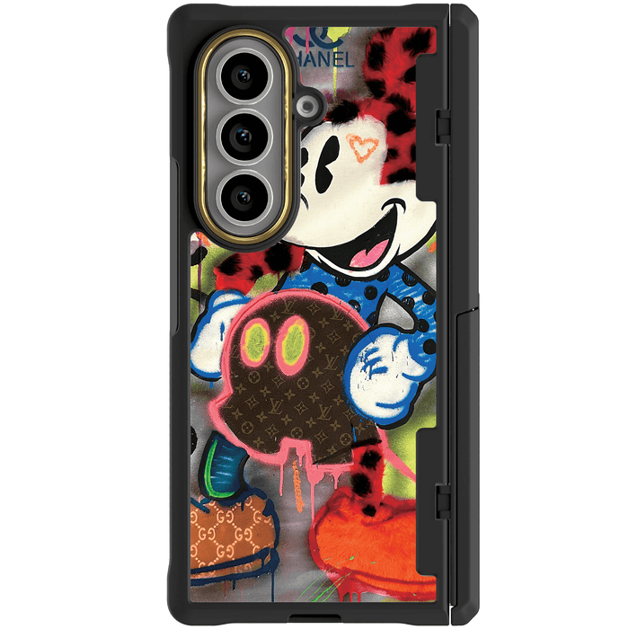 Samsung Galaxy Z Fold 7 Mickey Mouse Plush Fashion Case