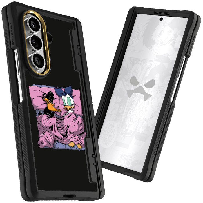 Samsung Galaxy Z Fold 7 Sleeping Together Plastic Edition by RX Strip Artist Artwork Protective Phone Case Limited Edition Collab Cover