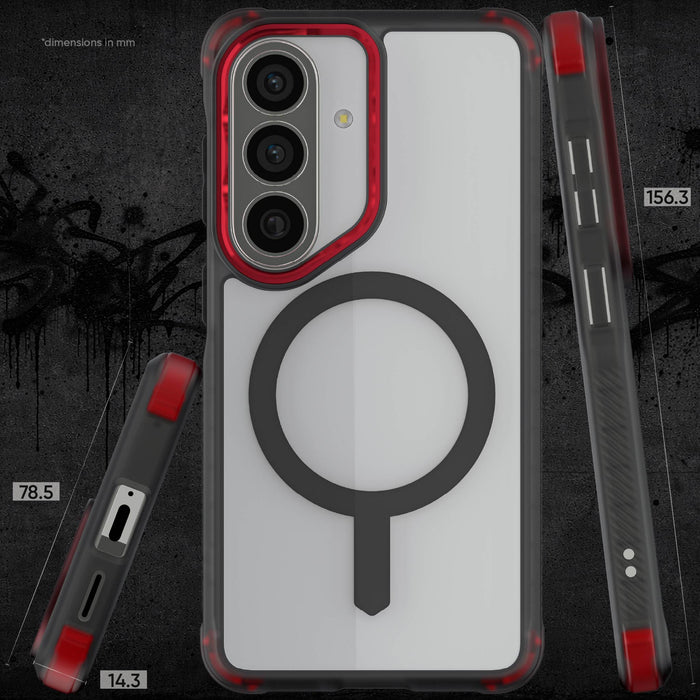 Galaxy S26 Clear Case Smoke MagSafe Protective Phone Cover Magnetic Ring Shockproof Premium