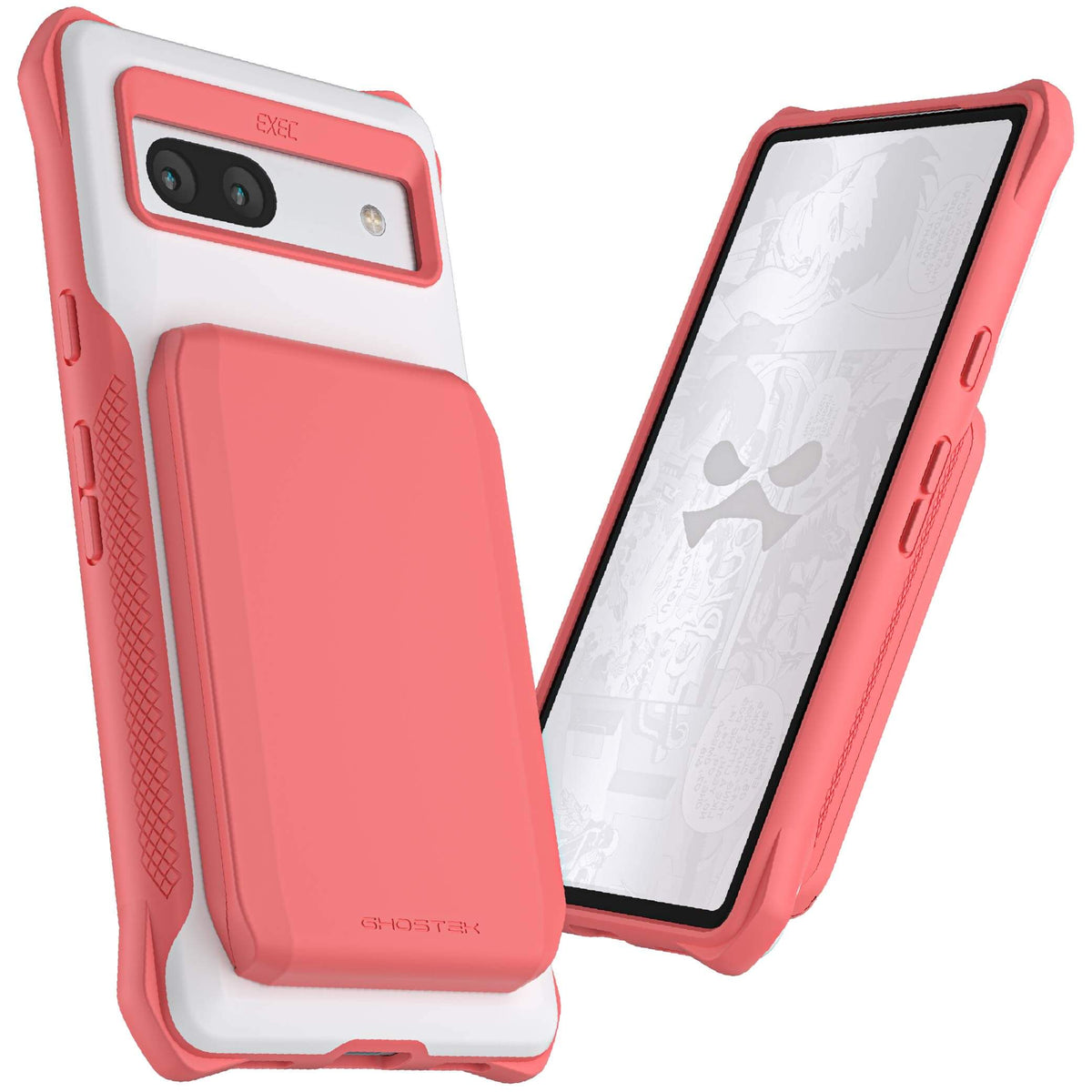 Google Pixel 7a Pink Wallet Case