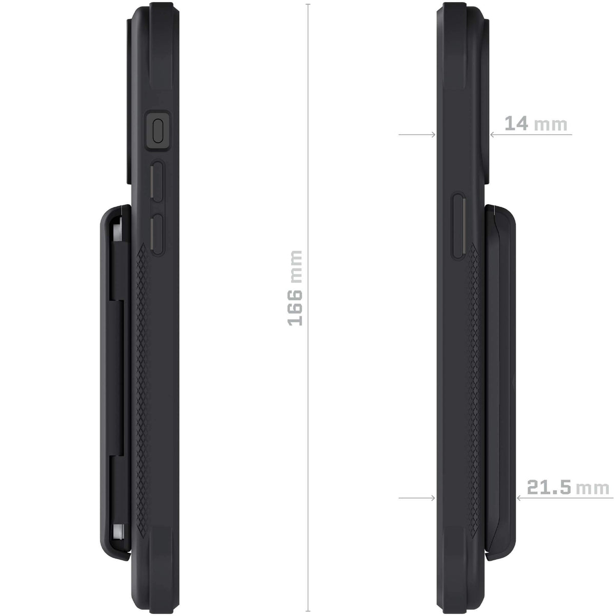 Wallet iPhone 15 Pro Max Case Black