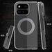 Google Pixel 11 Pro Fold Phone Case Clear Silver MagSafe Ring Magnetic Cover