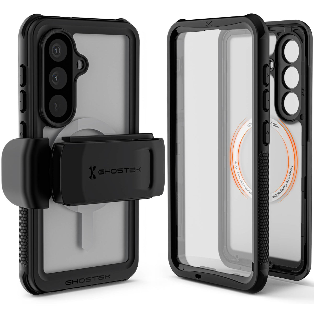 Samsung Galaxy S26 Case Waterproof with Screen Protector, MagSafe and Belt Clip Holster Full Body Heavy Duty