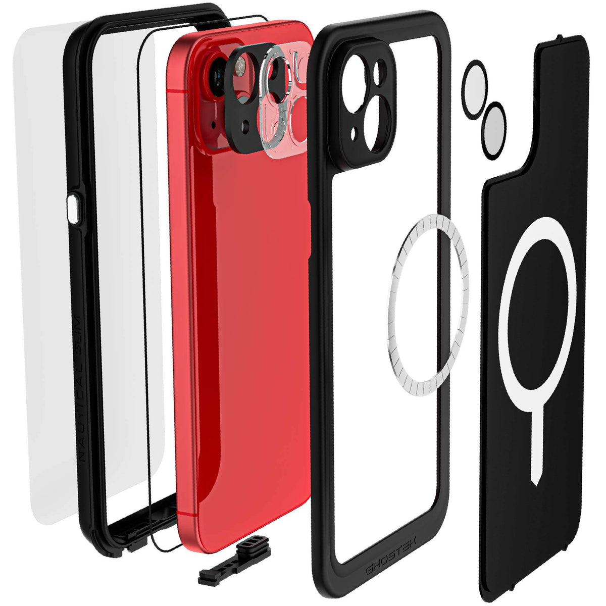 Waterproof Apple iPhone 15+ Phone Case with Screen Protector