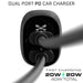 Dual USB-C Car Charger Fast Charging