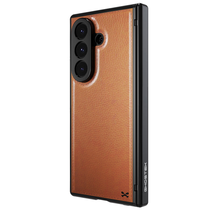 Galaxy Z Fold 7 Case Leather Brown with MagSafe