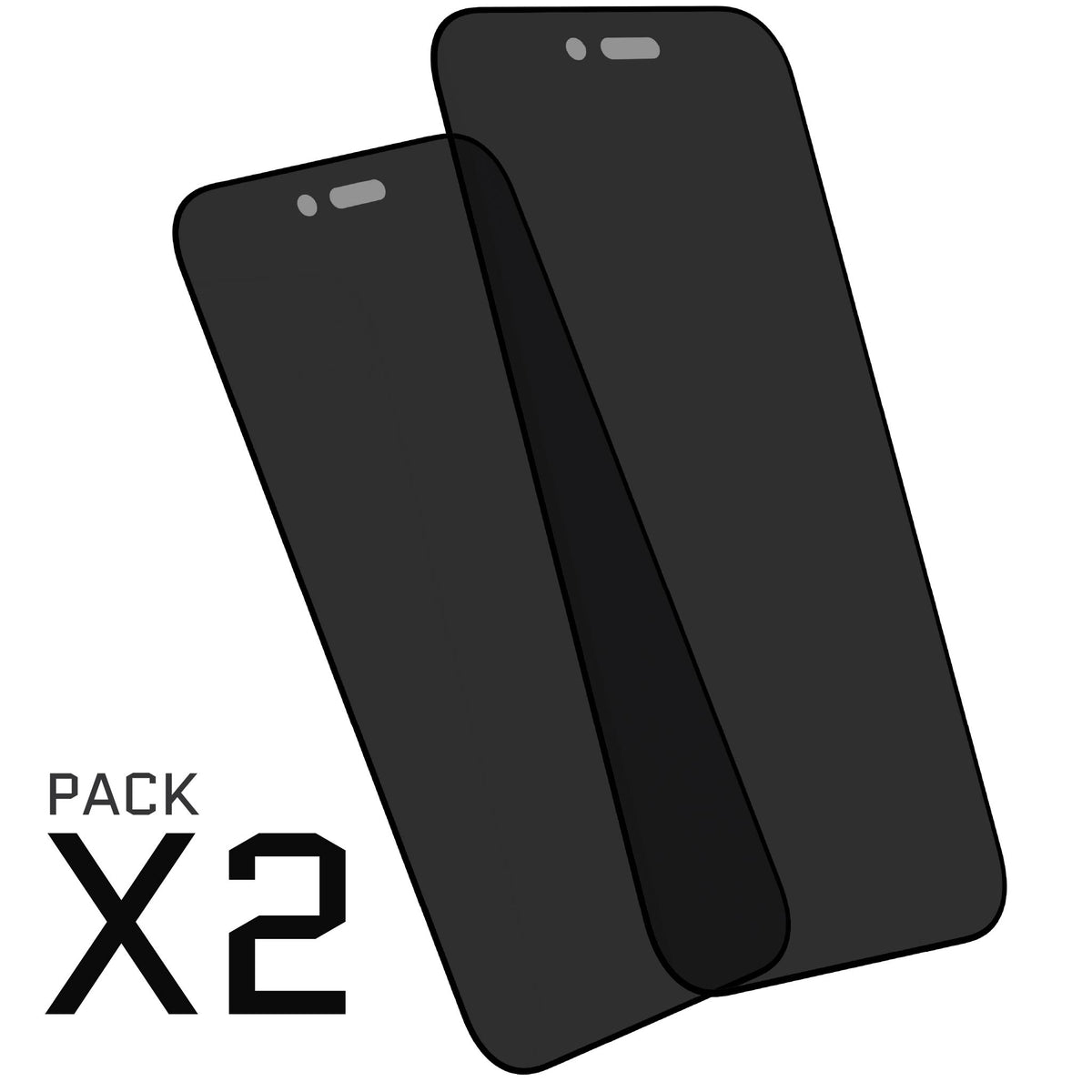 Apple iPhone Air Privacy Screen Protector Tempered Glass 2-Pack Installation Kit Hard