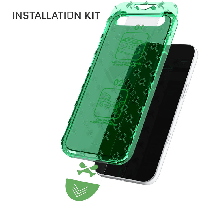 iPhone 17 Pro Max Privacy Screen Protector Tempered Glass 2-Pack Easy Installation Kit