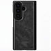 Galaxy Z Fold 8 Ultra Black Leather Case with MagSafe and Screen Protector