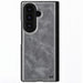Galaxy Z Fold 8 Ultra Gray Leather Case with MagSafe and Screen Protector