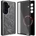 Galaxy Z Fold 8 Ultra Gray Leather Case with MagSafe and Screen Protector