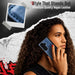 Galaxy Z Fold 8 Ultra Blue Leather Case with MagSafe and Screen Protector