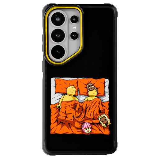 Galaxy S26 Ultra Sleeping Together Brick Edition by RX Strip Artist Artwork Protective Phone Case Limited Edition Collab Cover