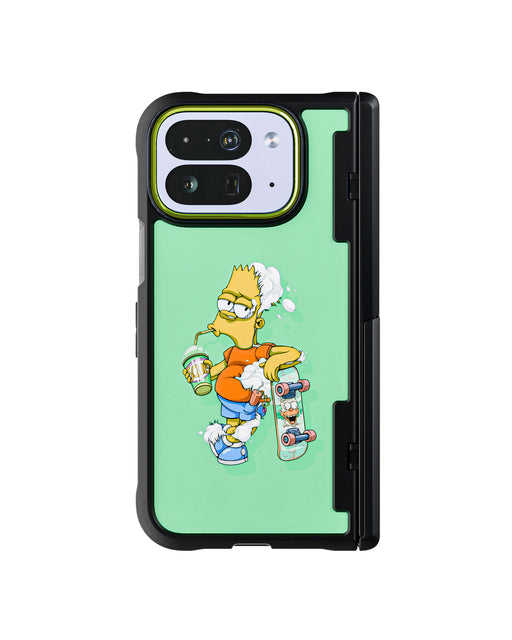 Pixel 10 Pro Fold DECONSTRUCTED BART by Dhani Barragán Artist Artwork Protective Phone Case Limited Edition Collab Cover