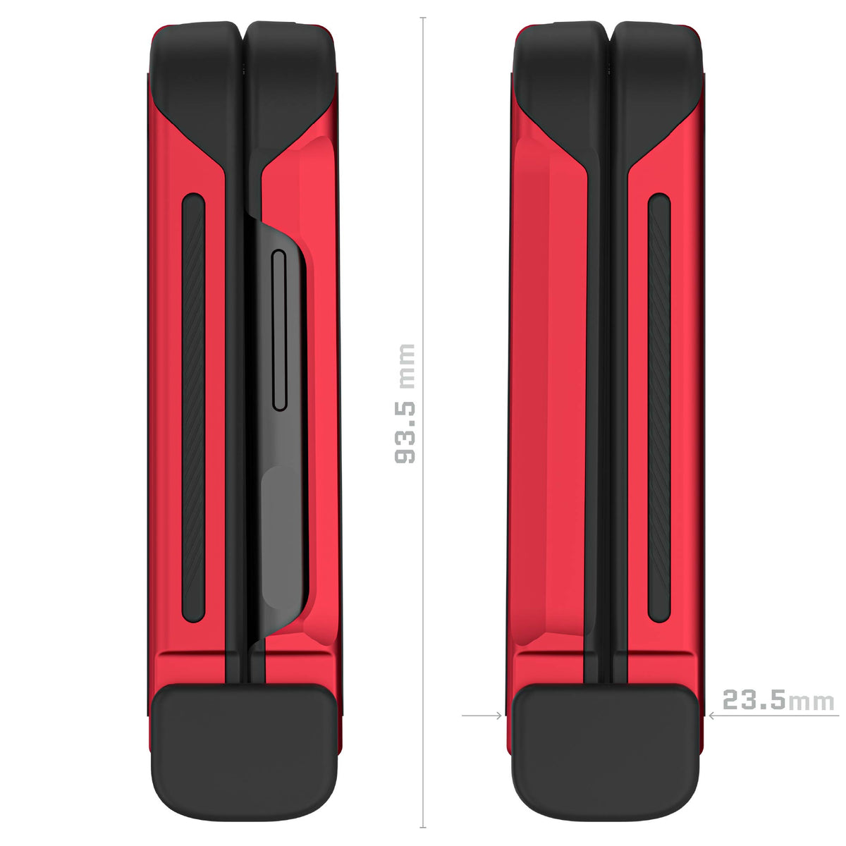 Galaxy Flip 4 Case Red Metal