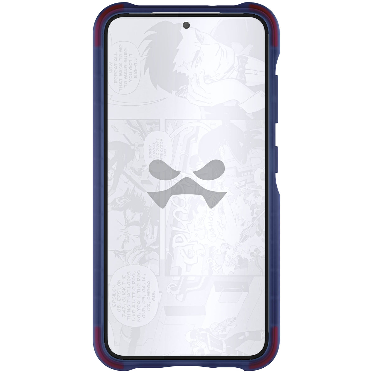 Samsung S23 Blue Case Clear