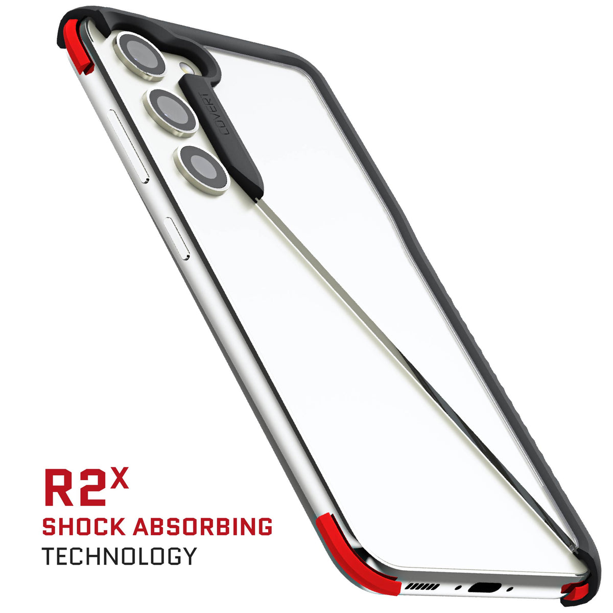 S23 Case Black Clear