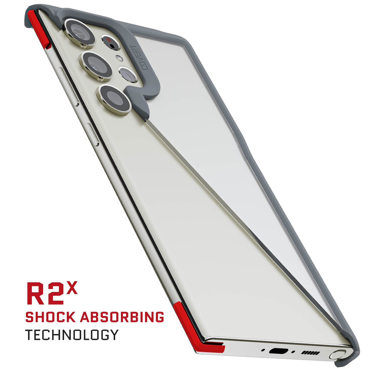 S23 Ultra Case Gray Clear