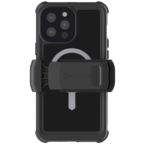 Black waterproof case with neck strap