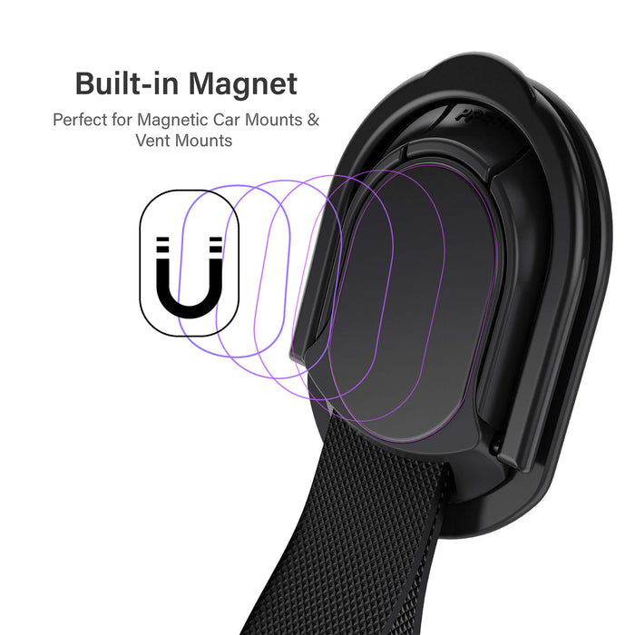 Phone Finger Strap With Built-in Magnet and Stand — GHOSTEK